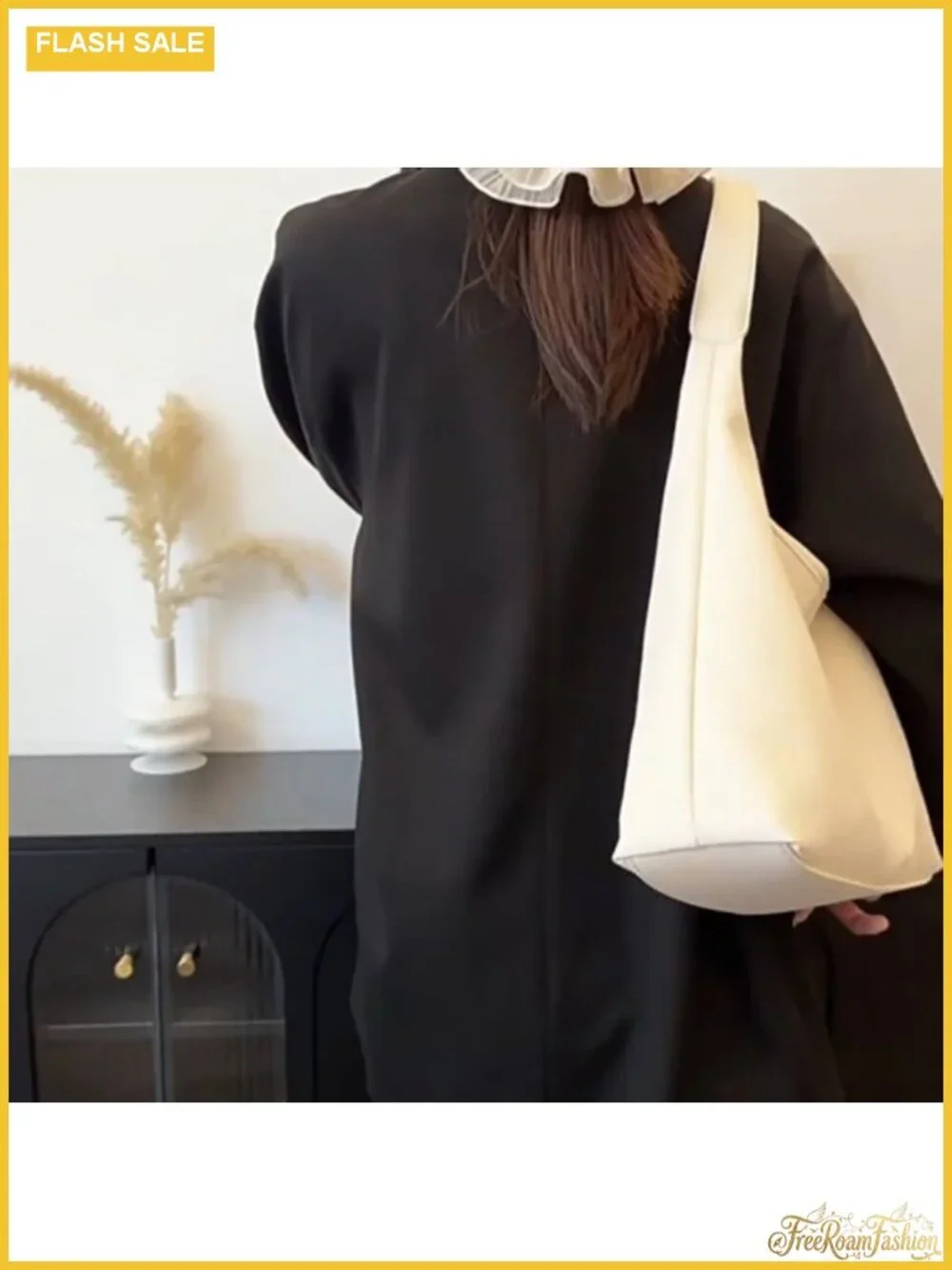 Women Large Hobo Shoulder Bag Vegan Leather Slouchy Tote Purse Work Travel